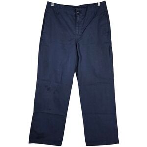 J. Crew Womens Chino Pants 29 Navy Blue Cotton Straight Leg BP499 FA23